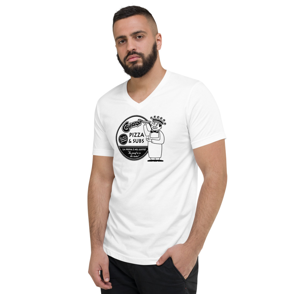 Cassano's Retro La Prova V-Neck T-Shirt - Cassano's - The Pizza King