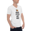 Cassano's Make Pizza Not War V-Neck T-Shirt - Image 3