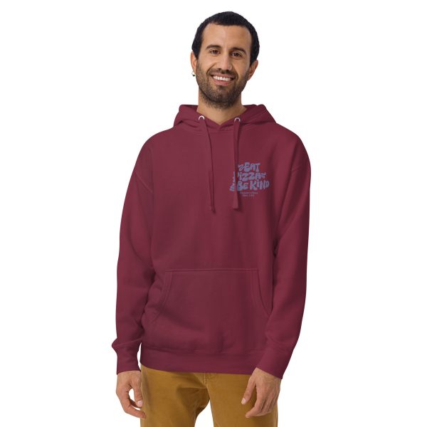 Eat Pizza, Be Kind Hoodie - Image 12