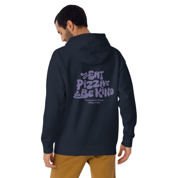 Eat Pizza, Be Kind Hoodie - Image 9