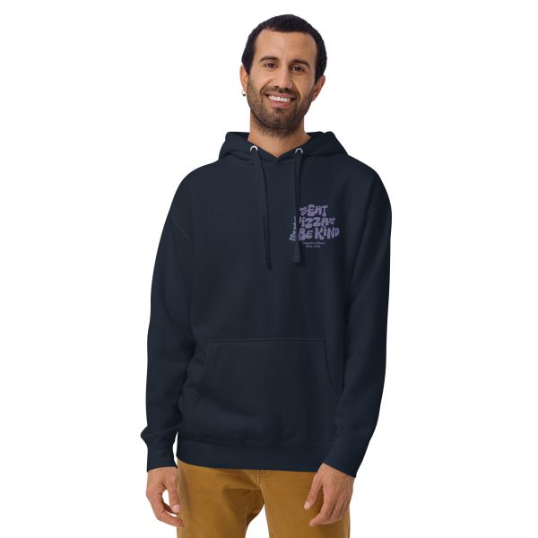 Eat Pizza, Be Kind Hoodie - Image 8