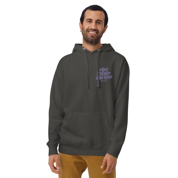 Eat Pizza, Be Kind Hoodie - Image 20